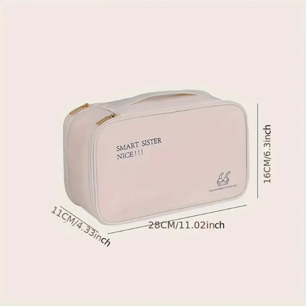 IntimaLux Tragbarer Doppel-Lingerie Organizer | Nylon Aufbewahrungsbox | Reise & Zuhause