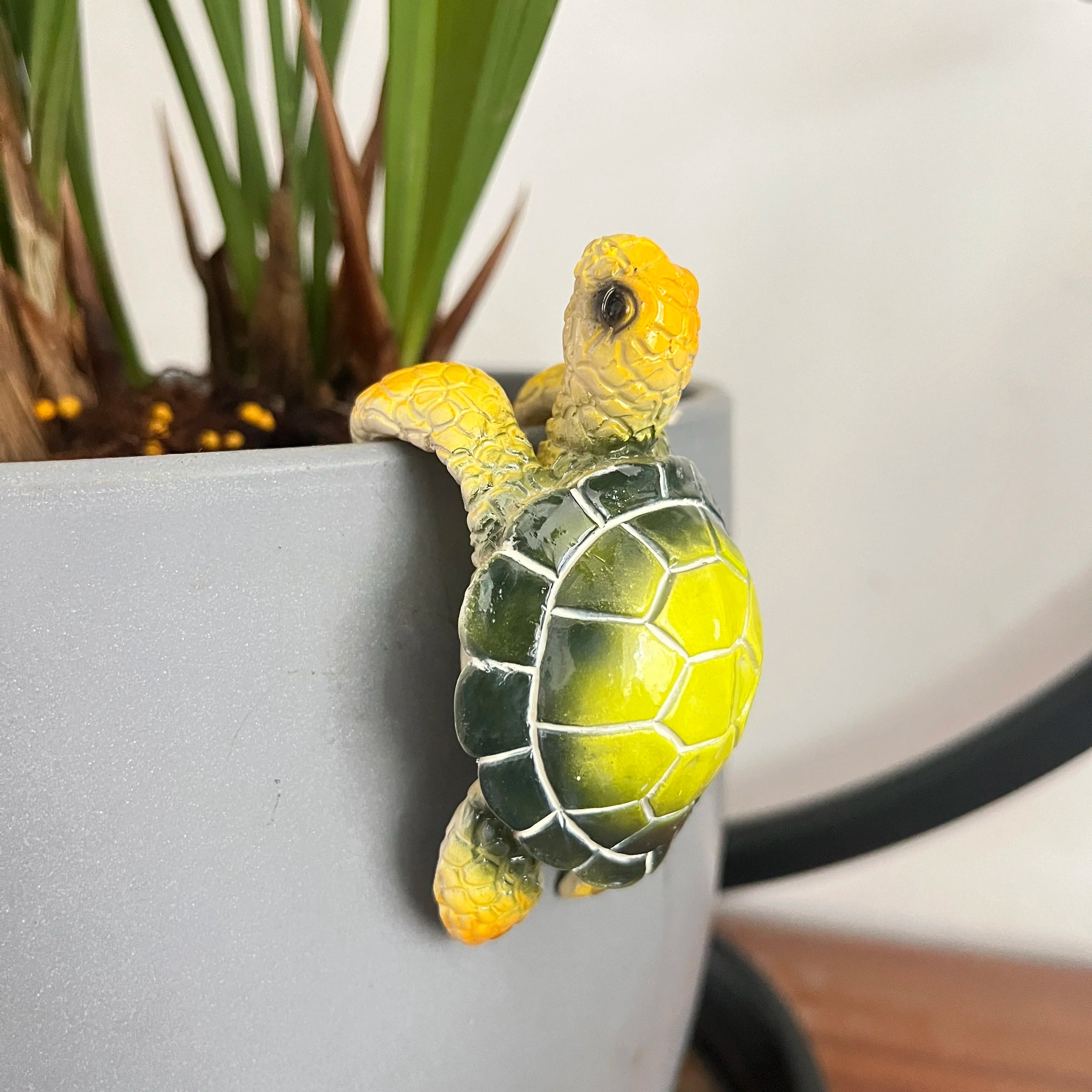 Marivelle | Titel: Schildkröten-Figur | Maritime Dekoration aus Kunstharz | Küstenstil für Wohn- & Bürodekoration