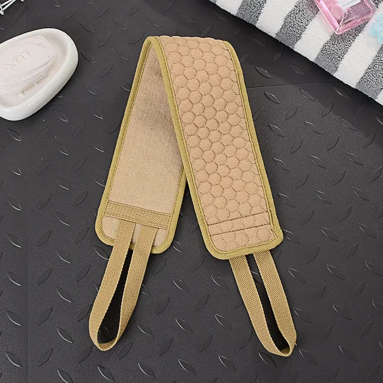 Back Scrub Belt | Shower & Bath Strap | Natural Fiber | Deep Cleansing & Massage