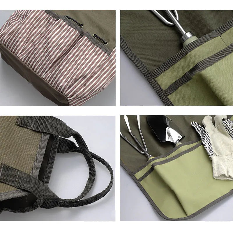ToolCarry | Große Canvas-Tragetasche für Garten- und Sammelwerkzeuge | Robuste Aufbewahrungstasche mit Hohem Fassungsvermögen