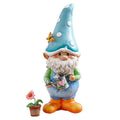 Gnomelia Garden Gartenzwerg Figur | Resin Deko | 19,5 x 8 cm | Handgefertigt Cartoon