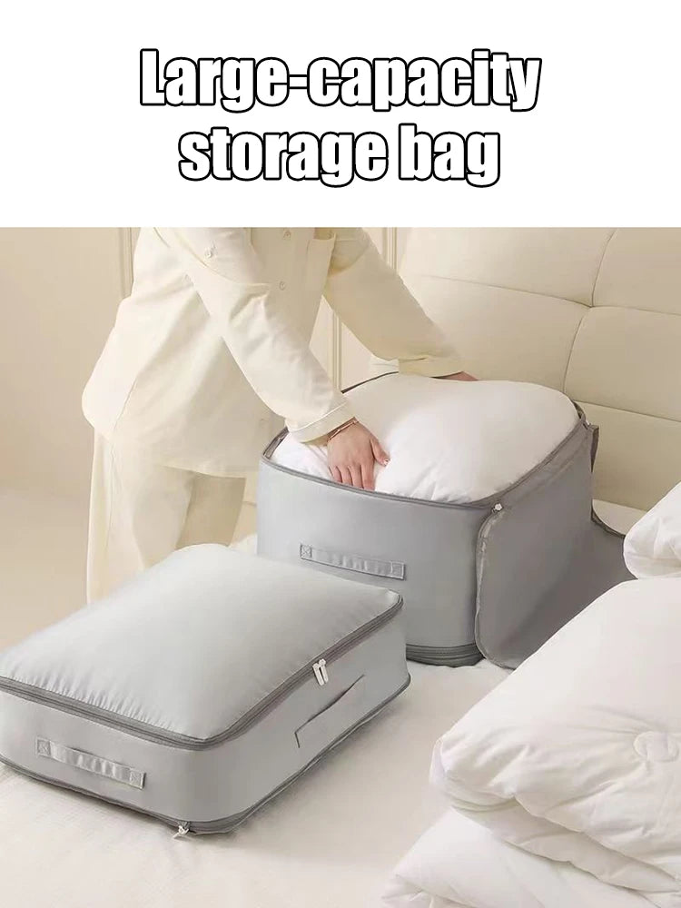 StoreMate Selbstkomprimierende Aufbewahrungstasche | Tragbarer Organizer für Kleidung, Decken & Steppdecken | Schrank & Zuhause