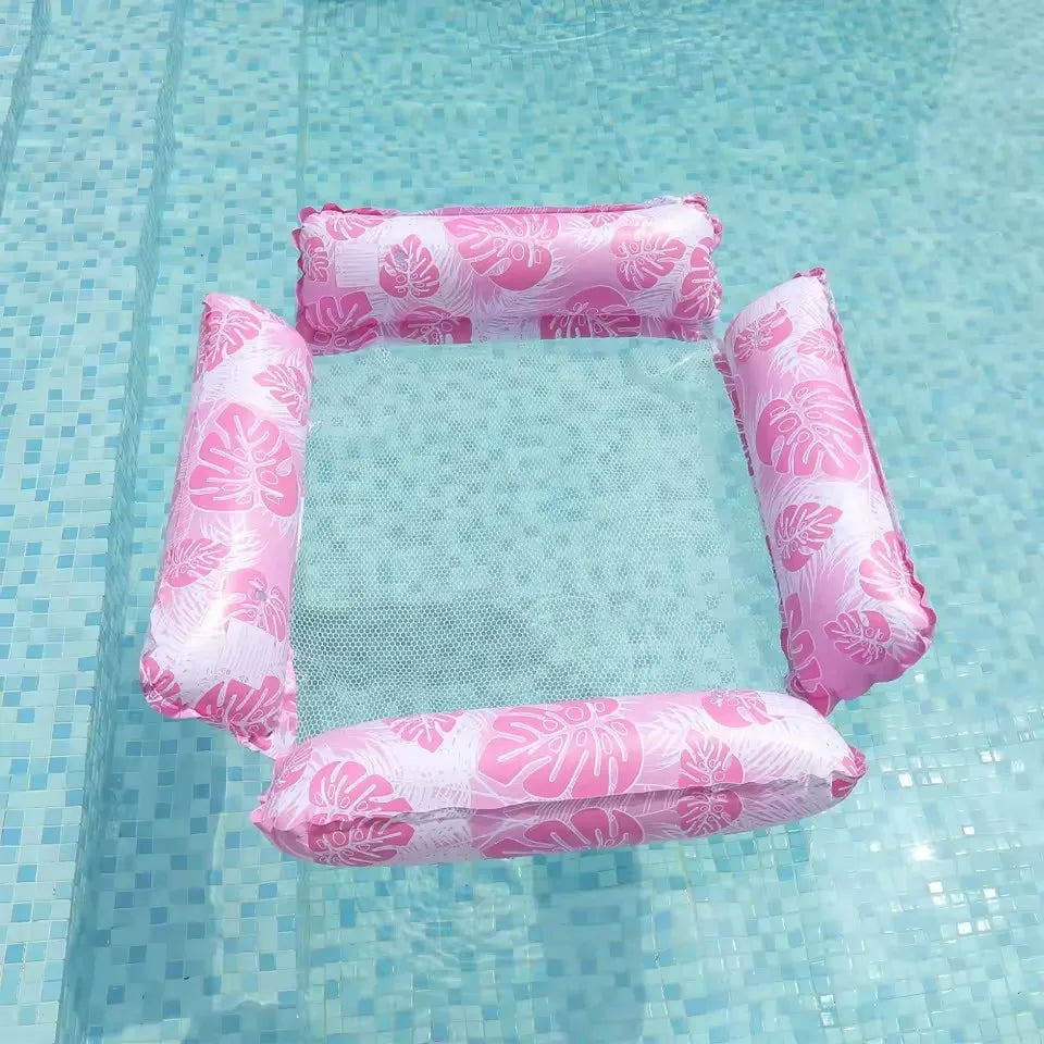 Aquavivo Wasserhängematte Liege | Aufblasbar | PVC | Pool & Strand Schwimmliege