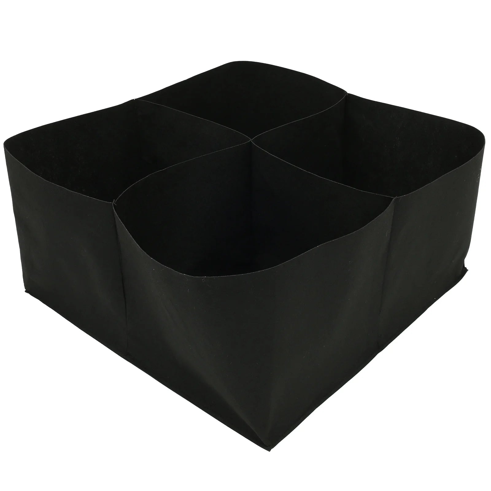 Growvera Hochbeet Pflanzsack | 8 Fächer | Filz Schwarz | 180x90x30 cm