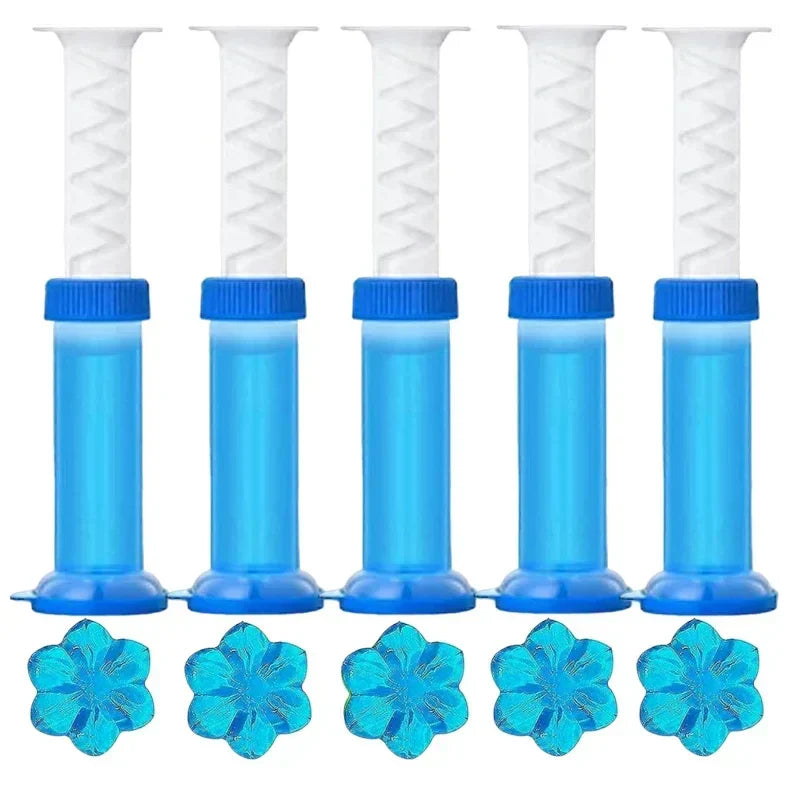 BloomFresh Toilet Gel Flowers | Scented Gel for Toilet & Urinal | Cleansing, Antibacterial & Decorative | 12 Blossoms per Stick