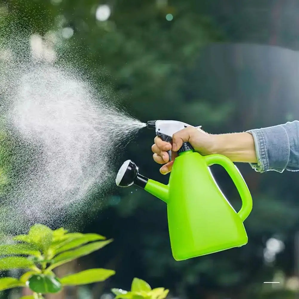 Floravera | 2-in-1 Drucksprüh-Gießkanne | Verstellbarer Sprühkopf | 1L Fassungsvermögen