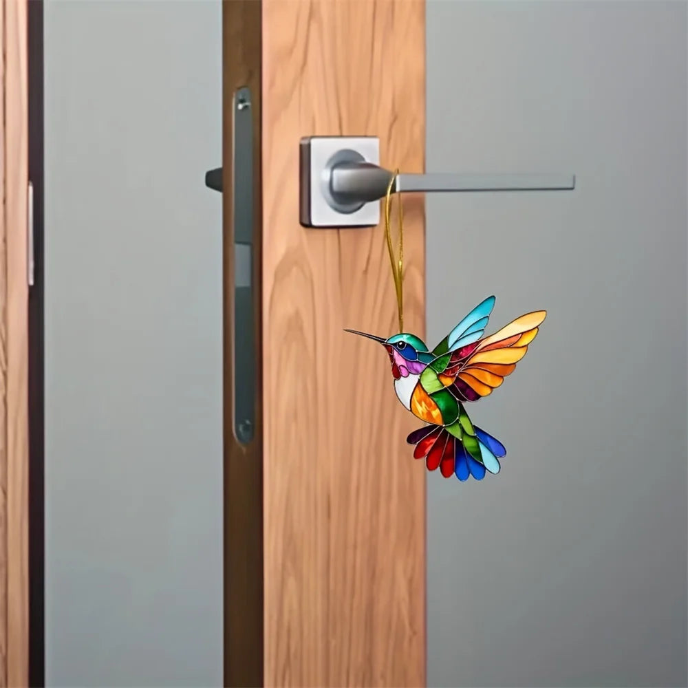 ColibriLuma Kolibri Fensterhänger | Acryl Suncatcher | 8 cm | Bunt | Garten Deko