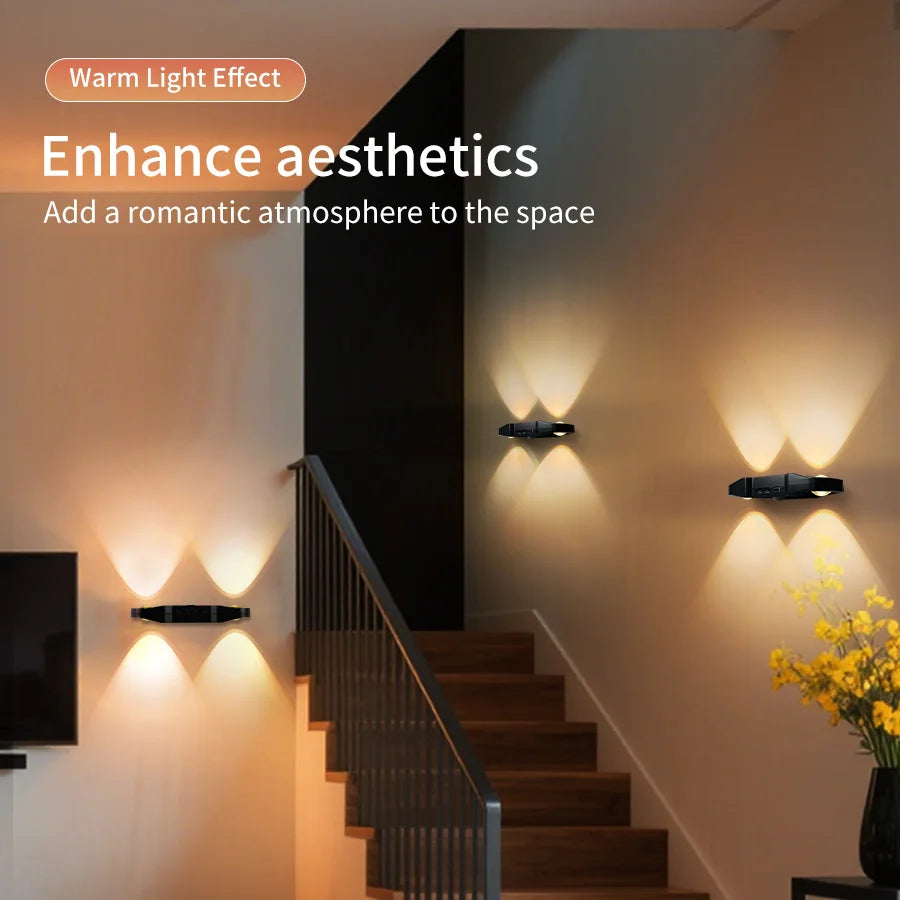 Lumora LED-Nachtlicht mit Bewegungsmelder | Magnetisch | USB-Aufladbar | 3 Lichtfarben für Schrank & Treppe