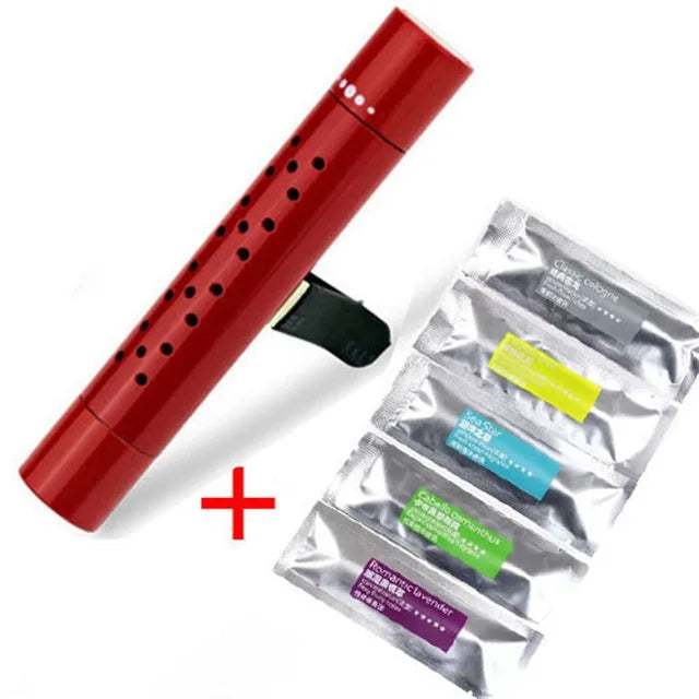AROMOVA Car Air Freshener Clip | Long-lasting Natural Scent with Essential Oils | Adjustable Vent Clip | Leak-free | For Car & Room Air