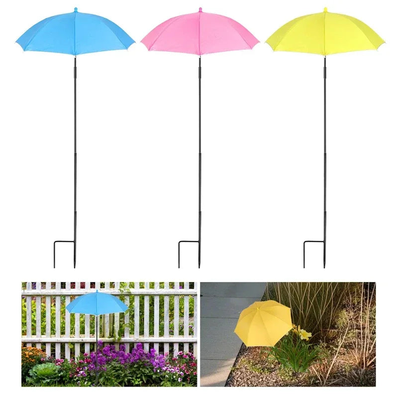 Florashade Pflanzen Sonnenschirm | Verstellbarer Pflanzenschutz | UV-Schutz Schirm mit Erdspieß | Wetterfest | Ø 60 cm