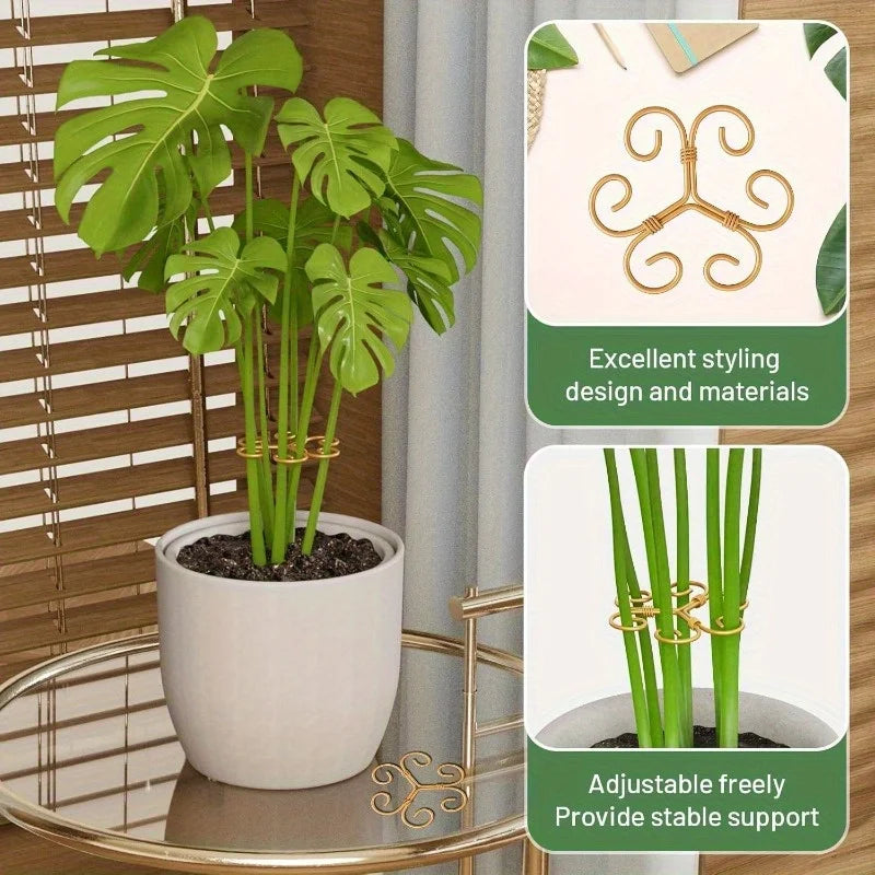 Floravyn | Pflanzenstütze aus Eisen | Dekorative Monstera-Rankhilfe | Robuste Unterstützung für Zimmerpflanzen