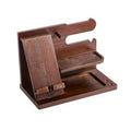 WoodVault | Nachttisch-Dockingstation aus Holz | Organizer für Smartphone, Schlüssel & Geldbörse | 27 × 15 × 19 cm