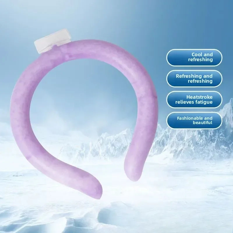 CoolVivo | Kühlender Nackenring | Wiederverwendbare Nackenkühlung | Für Sport, Reisen und Outdoor-Aktivitäten