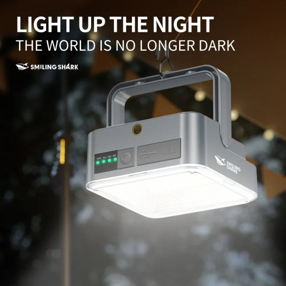 Solarya Magnetische Solar-Campinglampe | Dual USB Ladeanschlüsse | 3 Lichtmodi | IPX4 Wasserdicht