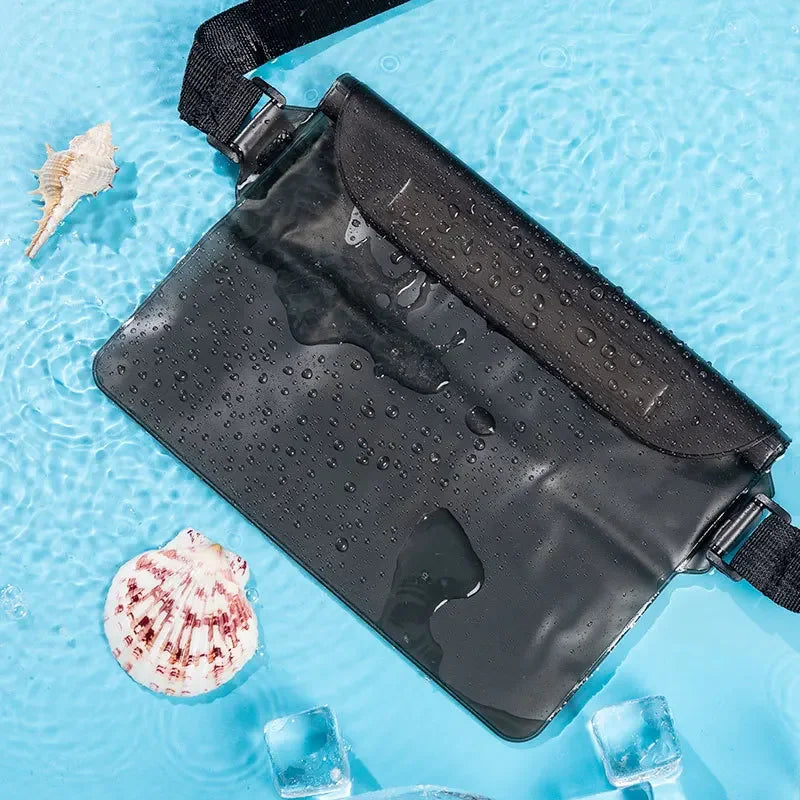 AquaPulse Gear – Wasserdichte Handy-Tasche mit Touchscreen | 3-fach versiegelt | Ideal zum Schwimmen, Rafting & Tauchen