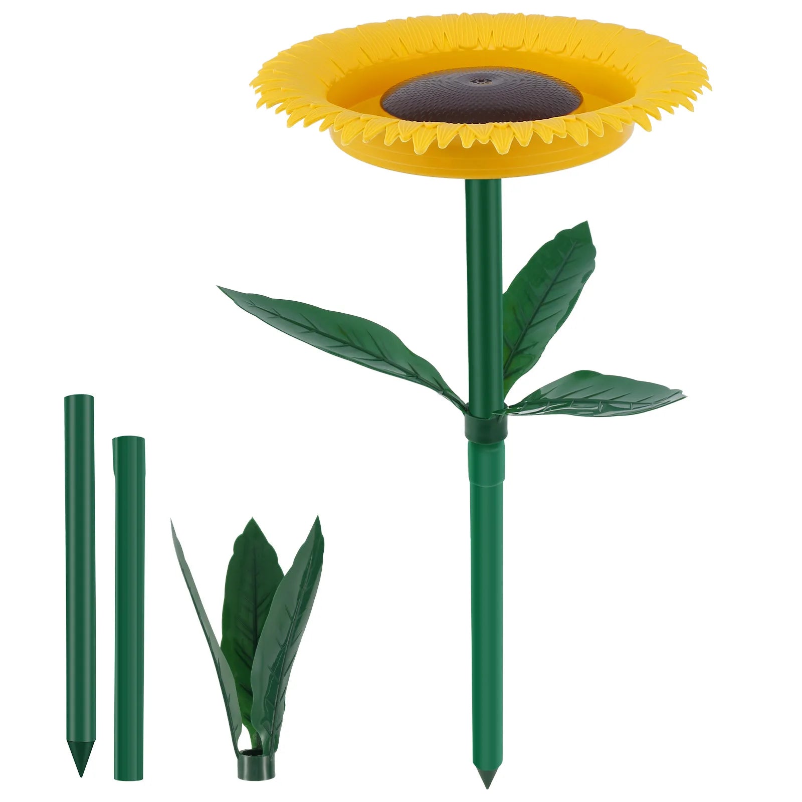 FloraFeeder Sonnenblumen Vogeltränke & Futterstation | Blumendesign | Hängende Garten-Deko | 24 cm Durchmesser, 43 cm Höhe