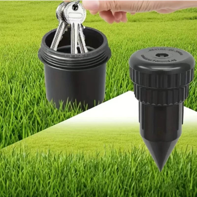 Gardivault Schlüsselversteck Garten | Realistischer Sprinkler | Unterirdischer Key Safe