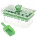 FROSTIVIA Eiswürfelform mit Deckel & Box | 68 Eiswürfel | Press-Mechanismus | BPA-frei PP