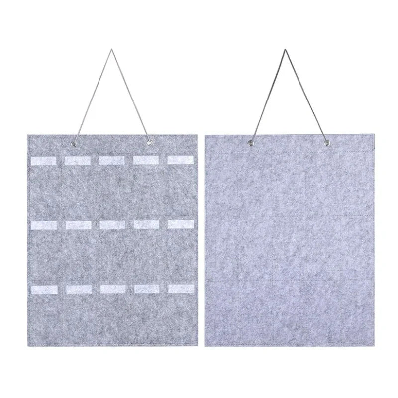 GlasSpace Organizer | Wall-Mounted Glasses Holder | Foldable Storage Bag for Sunglasses | Space-Saving & Dustproof | 42 × 38 cm
