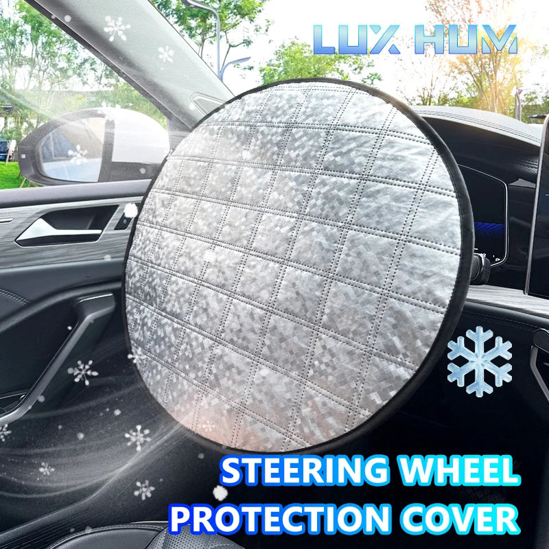 AutoShield Lenkrad-Sonnenblende | UV-Schutz | Hitzeschutz 42 cm | Universal für Auto & SUV