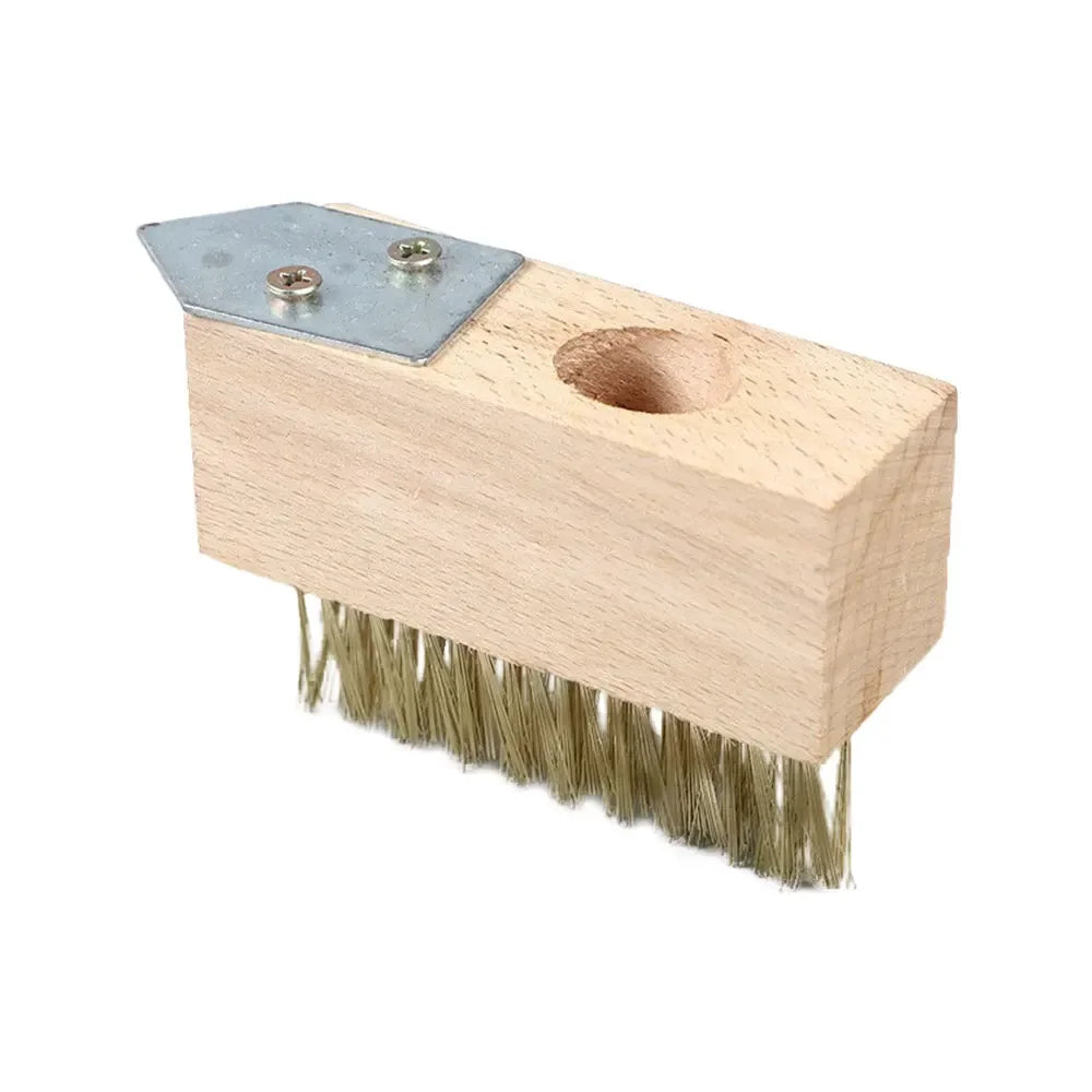 FugenKraft Fugenbürste für Unkraut & Moos | Stahlbürstenkopf für Pflasterfugen | Garten Reinigungsbürste mit Griff 120 cm