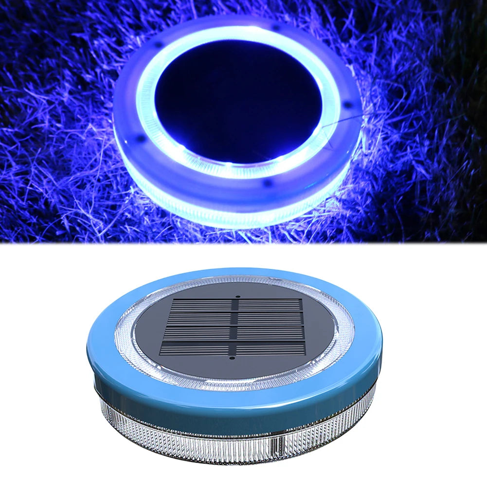 AQUARYS Solar Poolleuchte Schwimmend | IP68 Wasserdicht | Blau LED | Für Pool & Teich