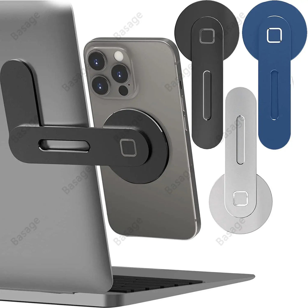 FlexMount | Magnetischer Smartphone-Halter für Laptop & Monitor | Klappbar aus Aluminium