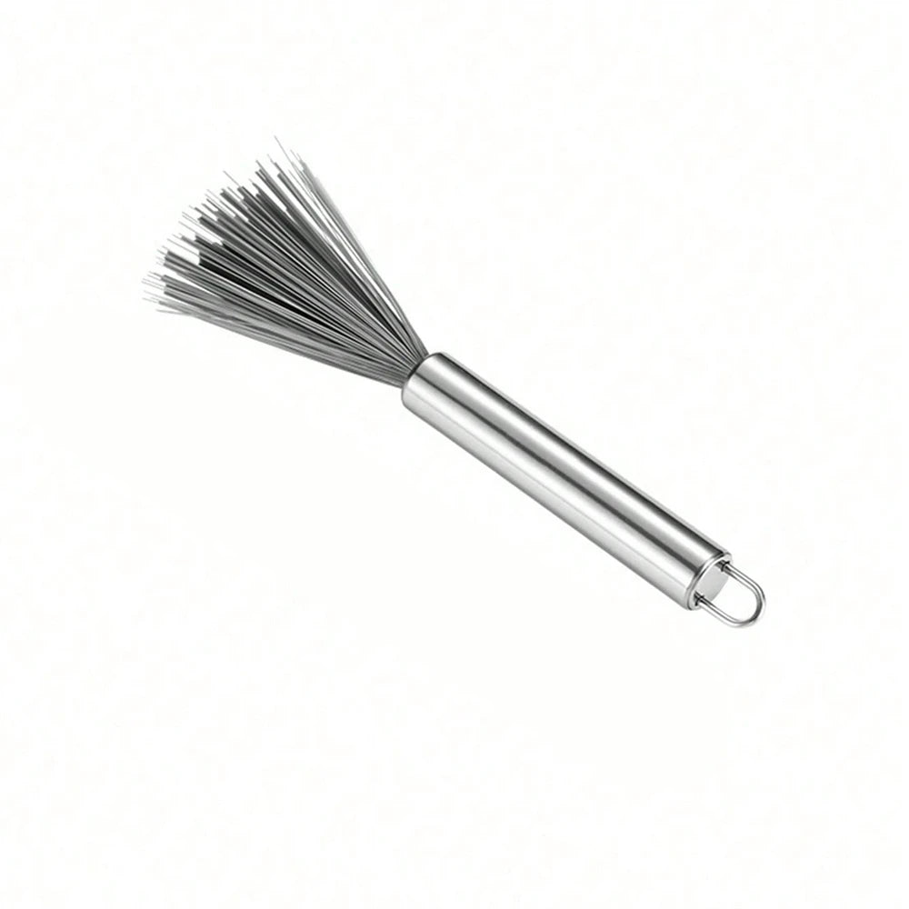 Cleanvaro Topfreiniger Bürsten Set | Edelstahl-Spülbürste | Lange Stahlgriffe | Für Töpfe & Pfannen | 2 Stück