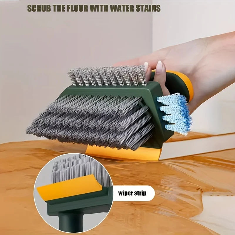 CleanProfi 4-in-1 Reinigungsbürste & Abzieher | Multifunktion | Küche, Bad, Boden, Reifen