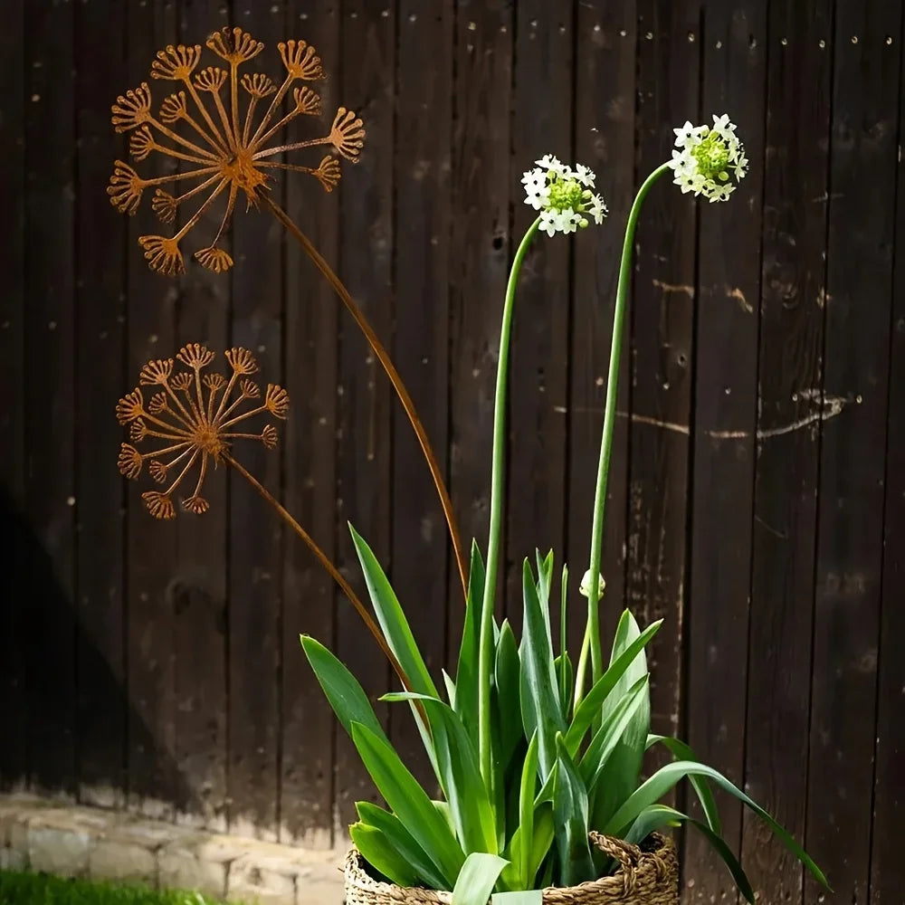 Floracento Gartenstecker Blume | Metall | Dekorative Beet- & Balkonstecker für Außenbereich