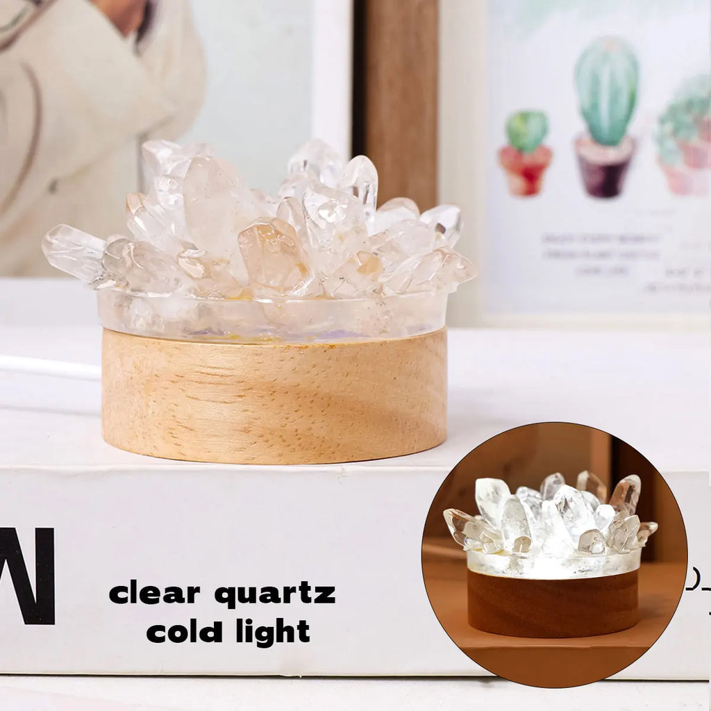 Crystal Lamp Natural Stone | Handmade | Feng Shui & Wellness Decor | 150–200 g