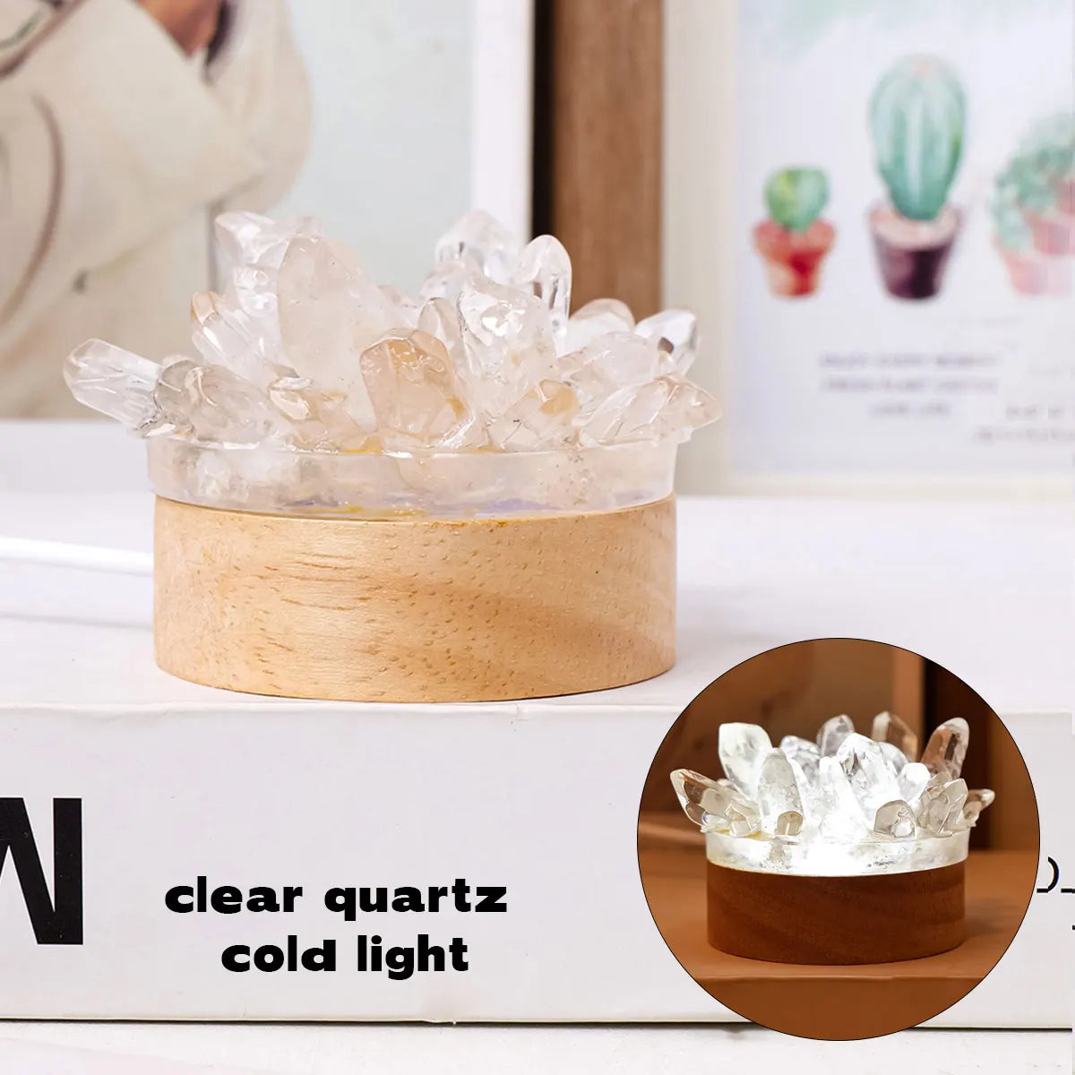 Crystal Lamp Natural Stone | Handmade | Feng Shui & Wellness Decor | 150–200 g