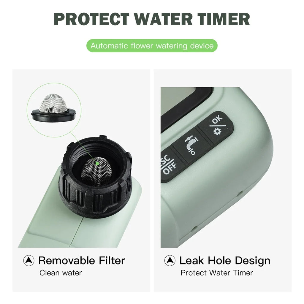 Digitaler Bewässerungstimer | Automatische Gartenbewässerung | Wassersparend & Programmierbar | AquaTiva