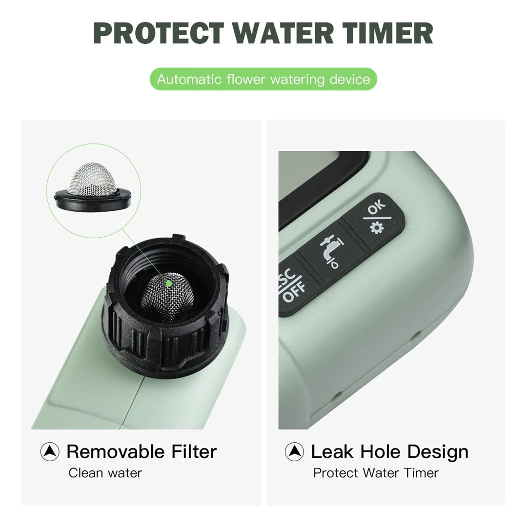 Digitaler Bewässerungstimer | Automatische Gartenbewässerung | Wassersparend & Programmierbar | AquaTiva