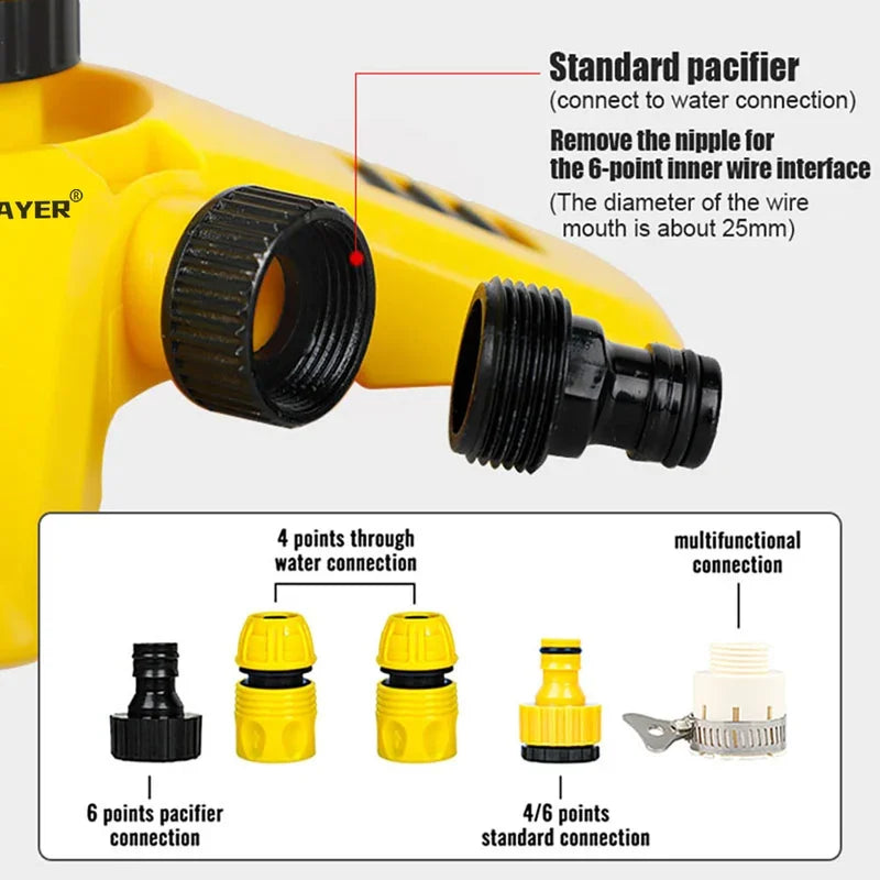 AquaRotor 360° Rasensprenger | 3-Arm Gartenregner | Wassersparende Bewässerung für große Flächen