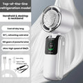 BREEZARO Mini Handventilator mit Kühlpack | 100 Stufen | 10W Turbo | Faltbar | Tragbar