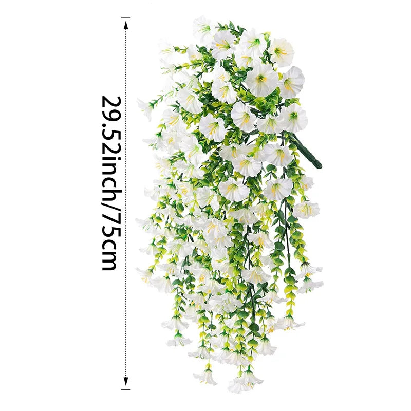 BlütenZauber Künstliche Winden-Girlande | 75 cm | Wand- & Outdoor-Deko | Hochzeit & Garten