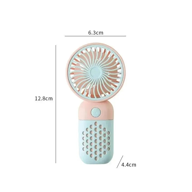 BriseBär Mini Hand Fan | Portable & Rechargeable | Quiet & Fragrance Function | Pastel Colors
