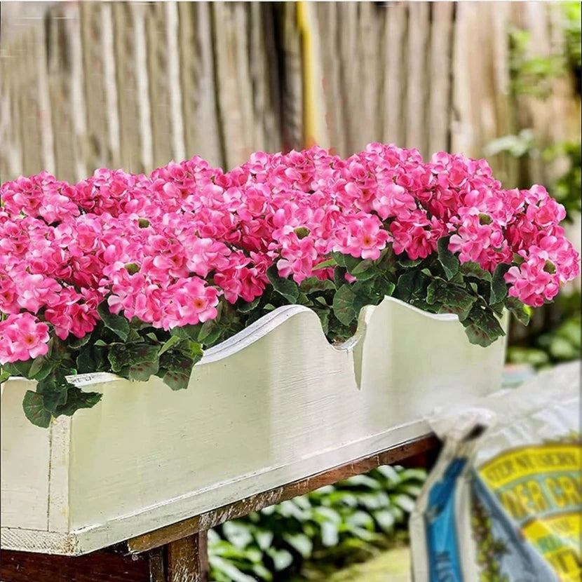 FloraCharm Künstliche Begonie Blume | Dekoration für Hochzeit & Zuhause | Bonsai, Fensterbank, DIY Basteln