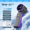 Glaciaro Mini Ventilator | 100 Stufen Turbo | 3600 mAh Akku | Faltbar & Ice-Cooling