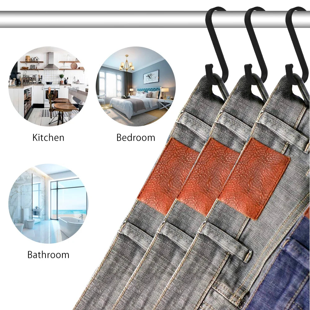 FlexiHänger 12-tlg. S-Haken | Schwerlast Edelstahl 304 | S-Form Haken für Pflanzen, Töpfe & Schränke