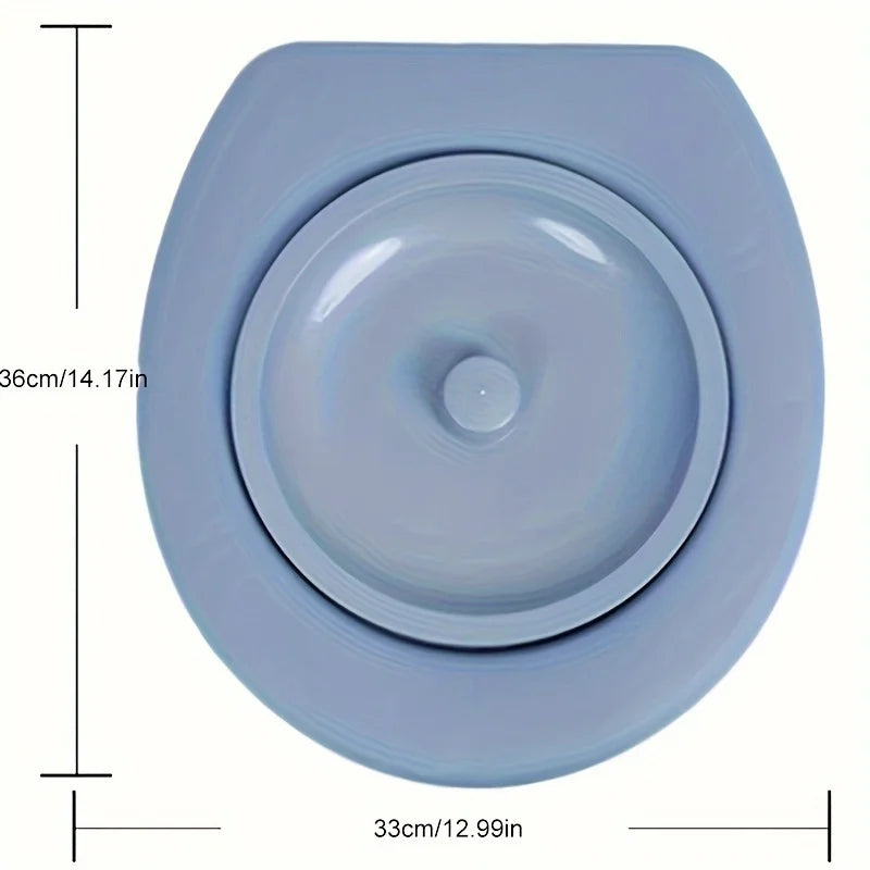Campolux Tragbarer Camping-Toilettendeckel | Silikon & PP | Passend für Standard-Eimer | Outdoor & Notfälle