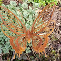 Floravento | Metall Schmetterling Wanddekoration | Rustikale Gartendekoration | Wetterfestes Deko-Element für Innen & Außen