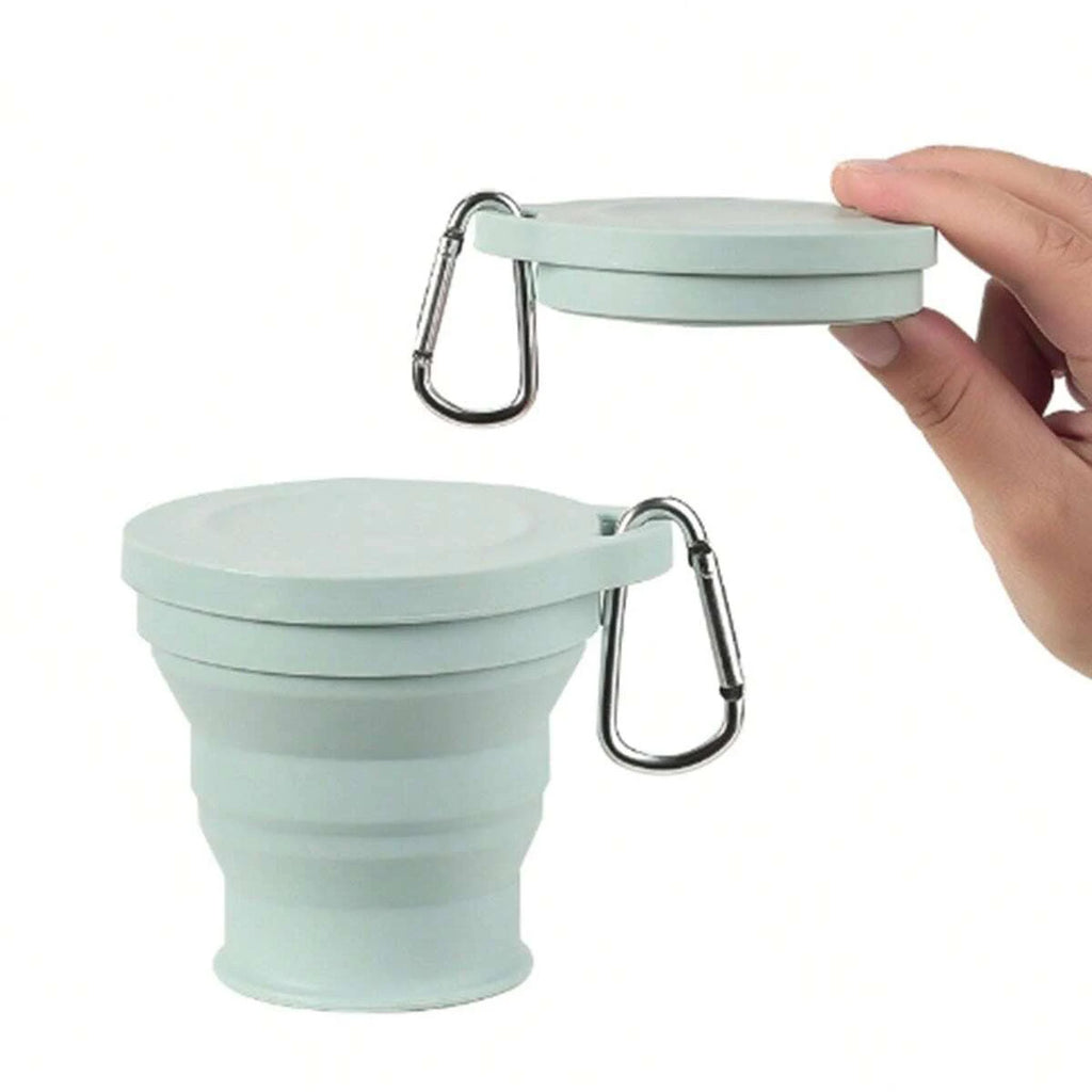 FoldSip Go Faltbecher | Lebensmittelechtes Silikon | Mit Aufhängeöse | Outdoor