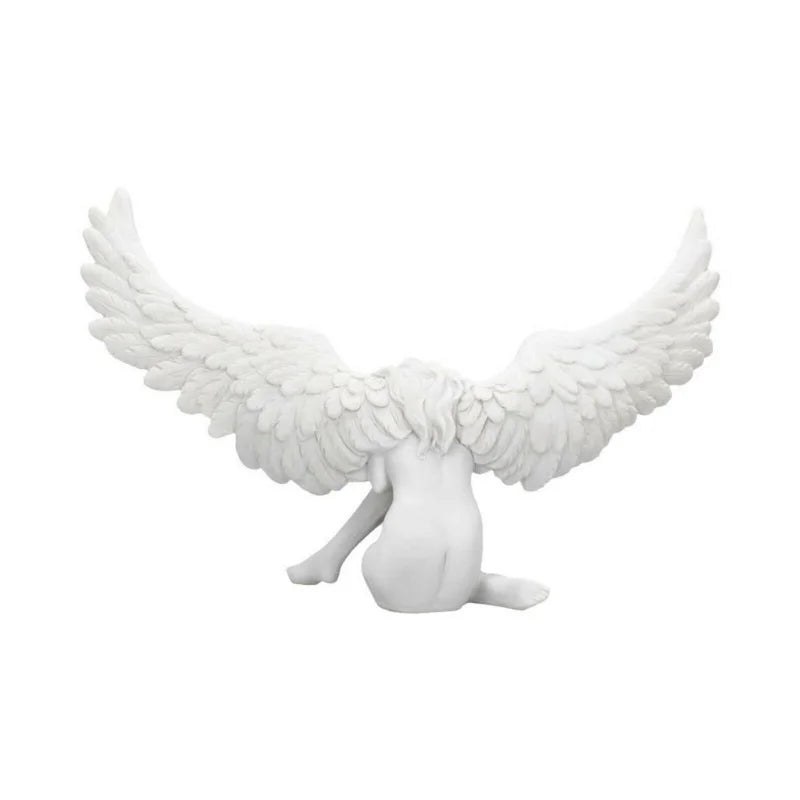 Aveloria Engelsflügel Skulptur 18 cm | 3D Umarmung | Resin Figur | moderne Deko