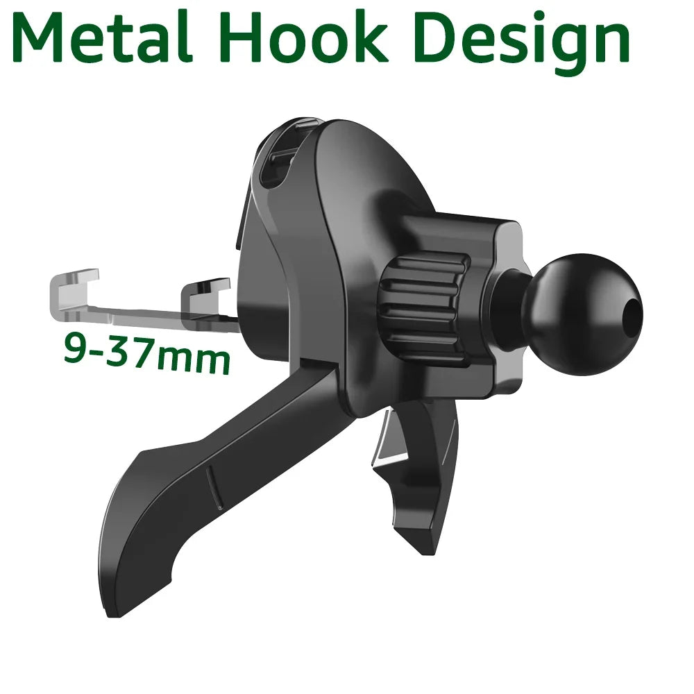 VentLock | Lüftungsgitter-Adapter für Handyhalterung | 17 mm Kugelkopf Universal