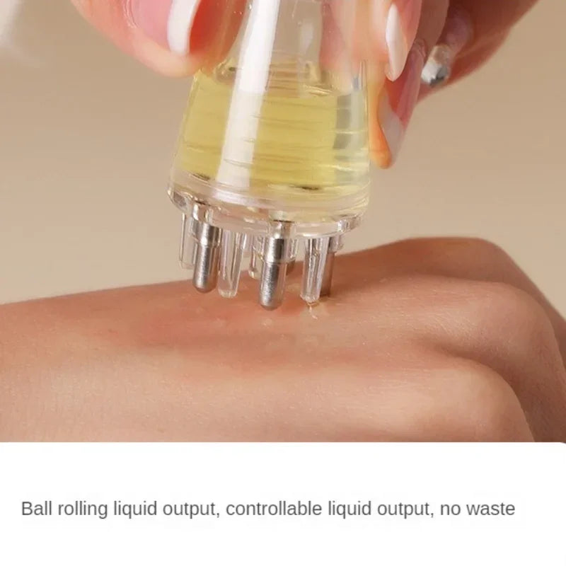 TrichoFlow Kopfhaut-Applikator | Präziser Flüssigkeitsspender mit Massage-Rollkugeln | 4 ml