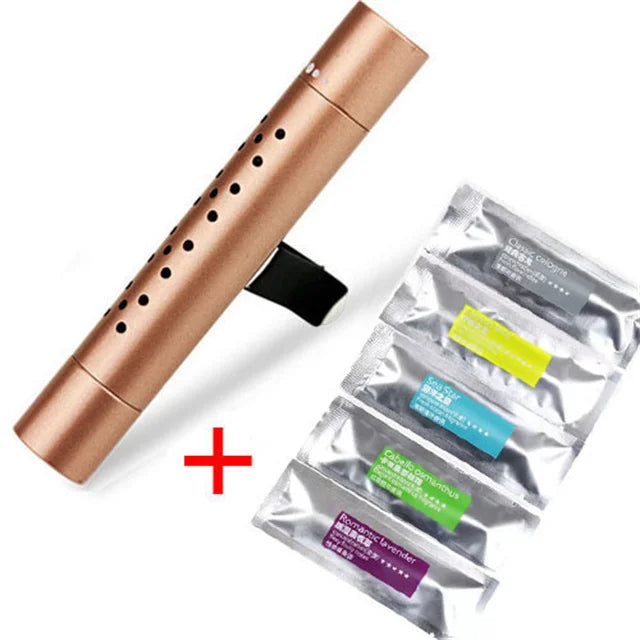 AROMOVA Car Air Freshener Clip | Long-lasting Natural Scent with Essential Oils | Adjustable Vent Clip | Leak-free | For Car & Room Air