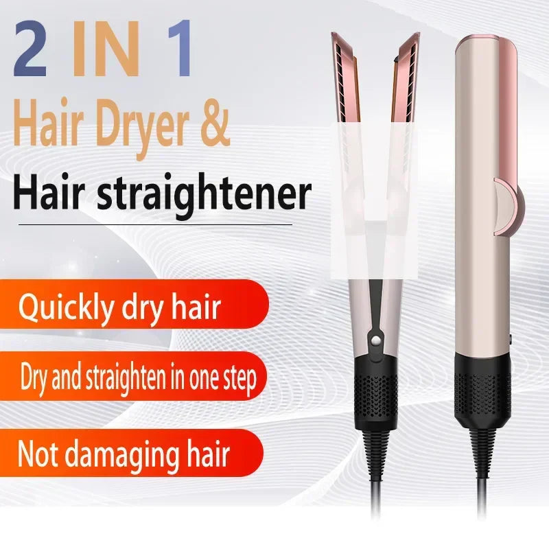 AeroSilk 2-in-1 Hair Straightener & Hair Dryer | Professional Styling Device with Ion Technology | Smooth & Long-Lasting Finish