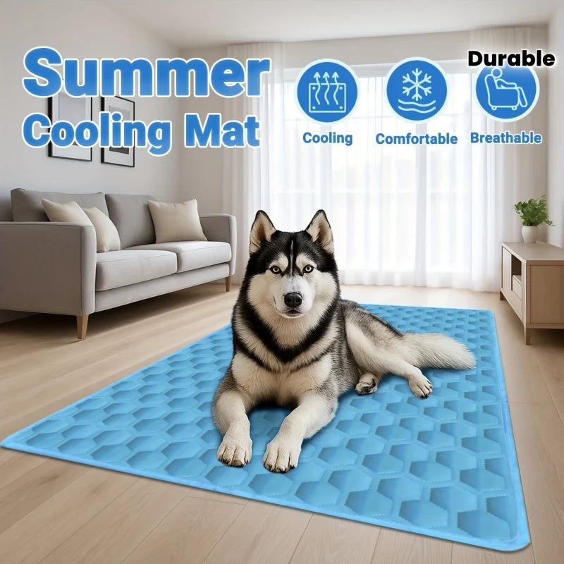 Coolora Pets | Kühlmatte für Hunde & Katzen | Atmungsaktive Selbstkühlende Sommerdecke | Waschbare Haustiermatte